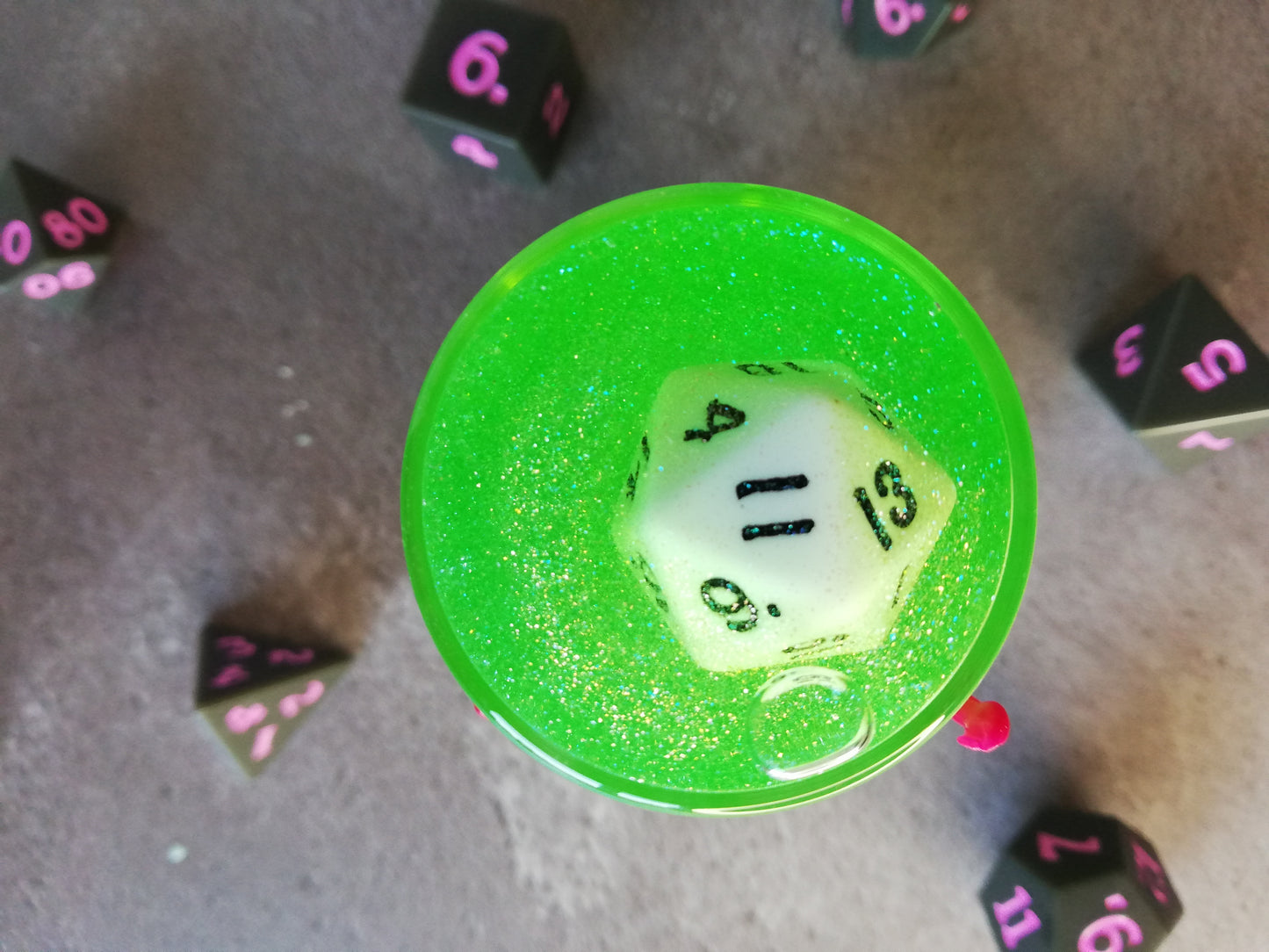 Gelatinous Tube - D20 Floating Dice Potion