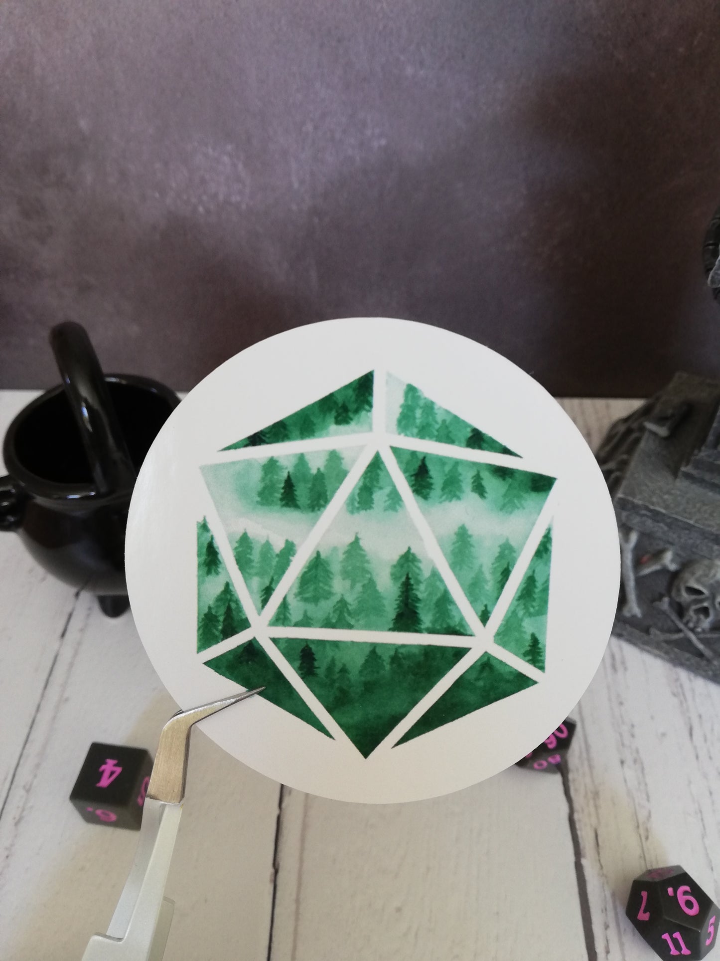 Misty Green Woods sticker