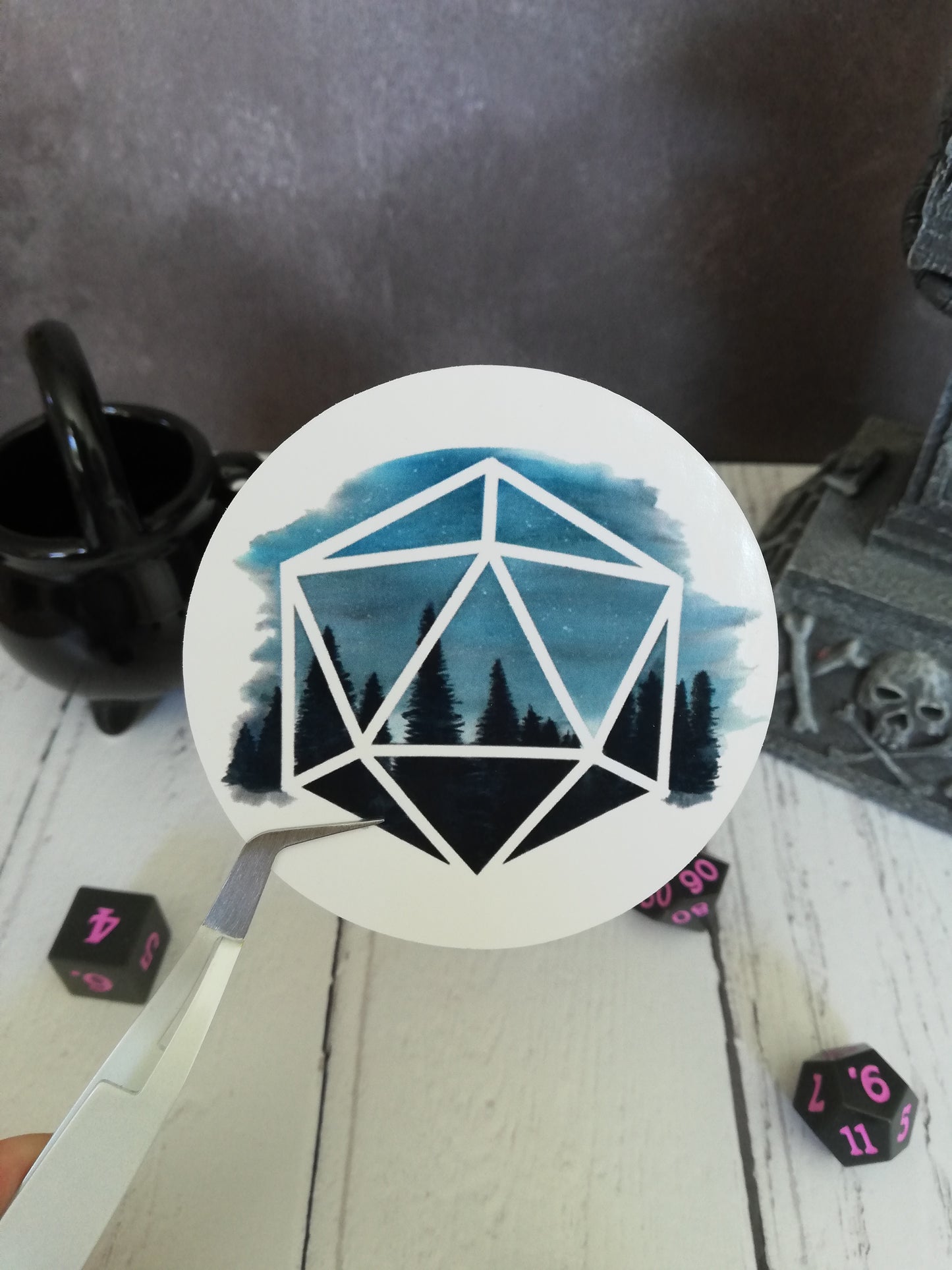 Watercolour D20 sticker bundle