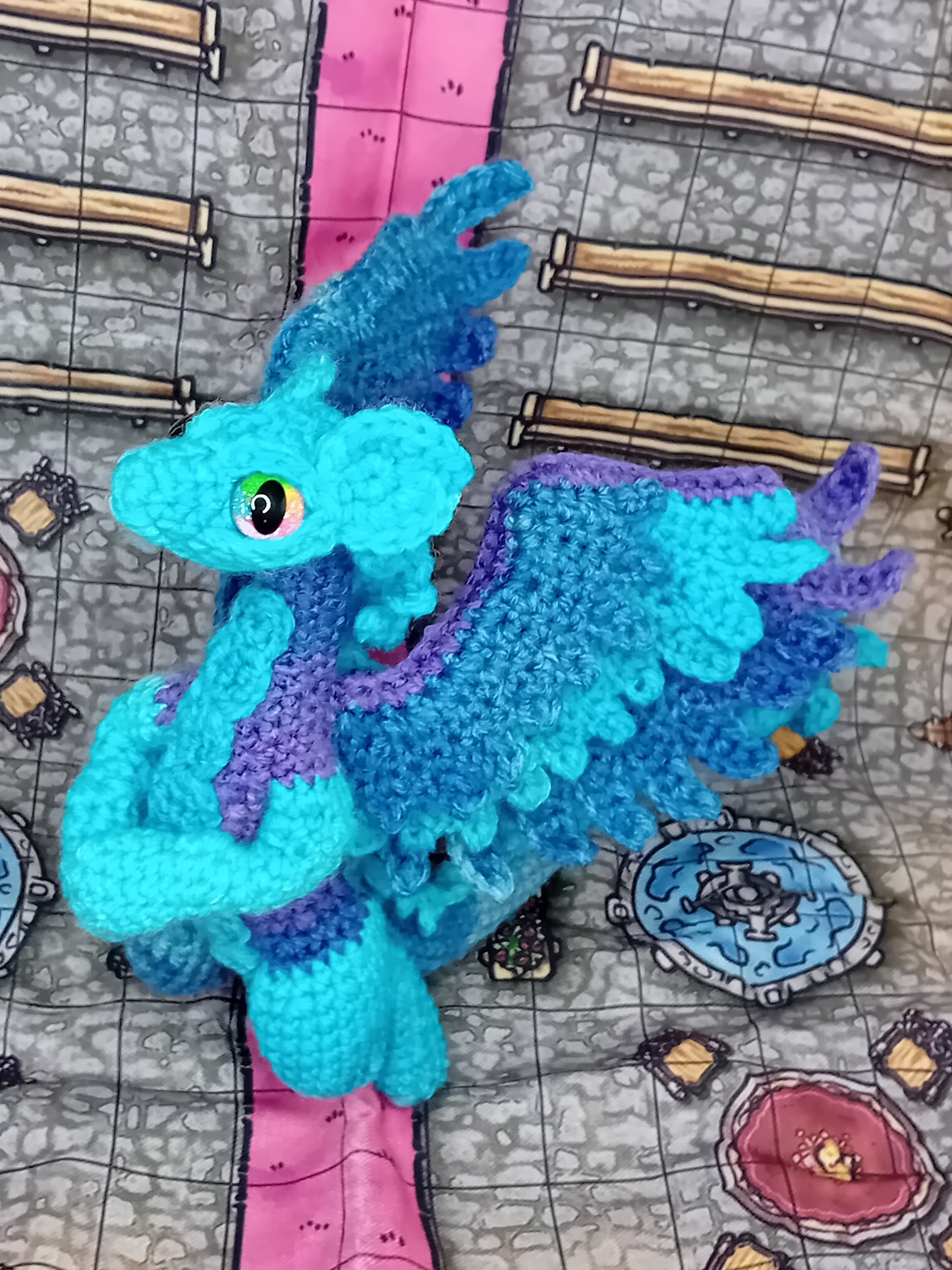Fae Dragon - READY TO SHIP - Icy Aurora