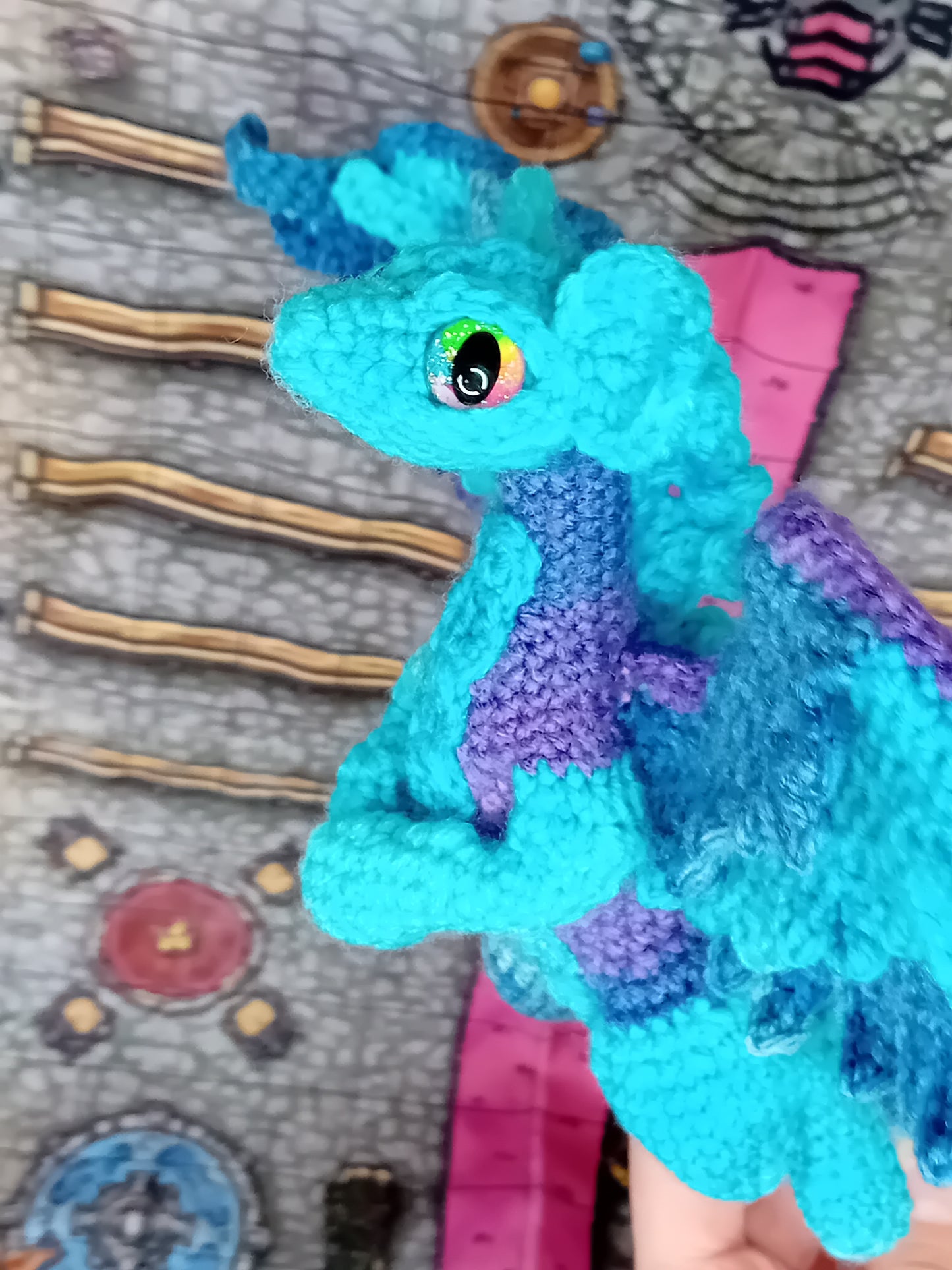 Fae Dragon - READY TO SHIP - Icy Aurora
