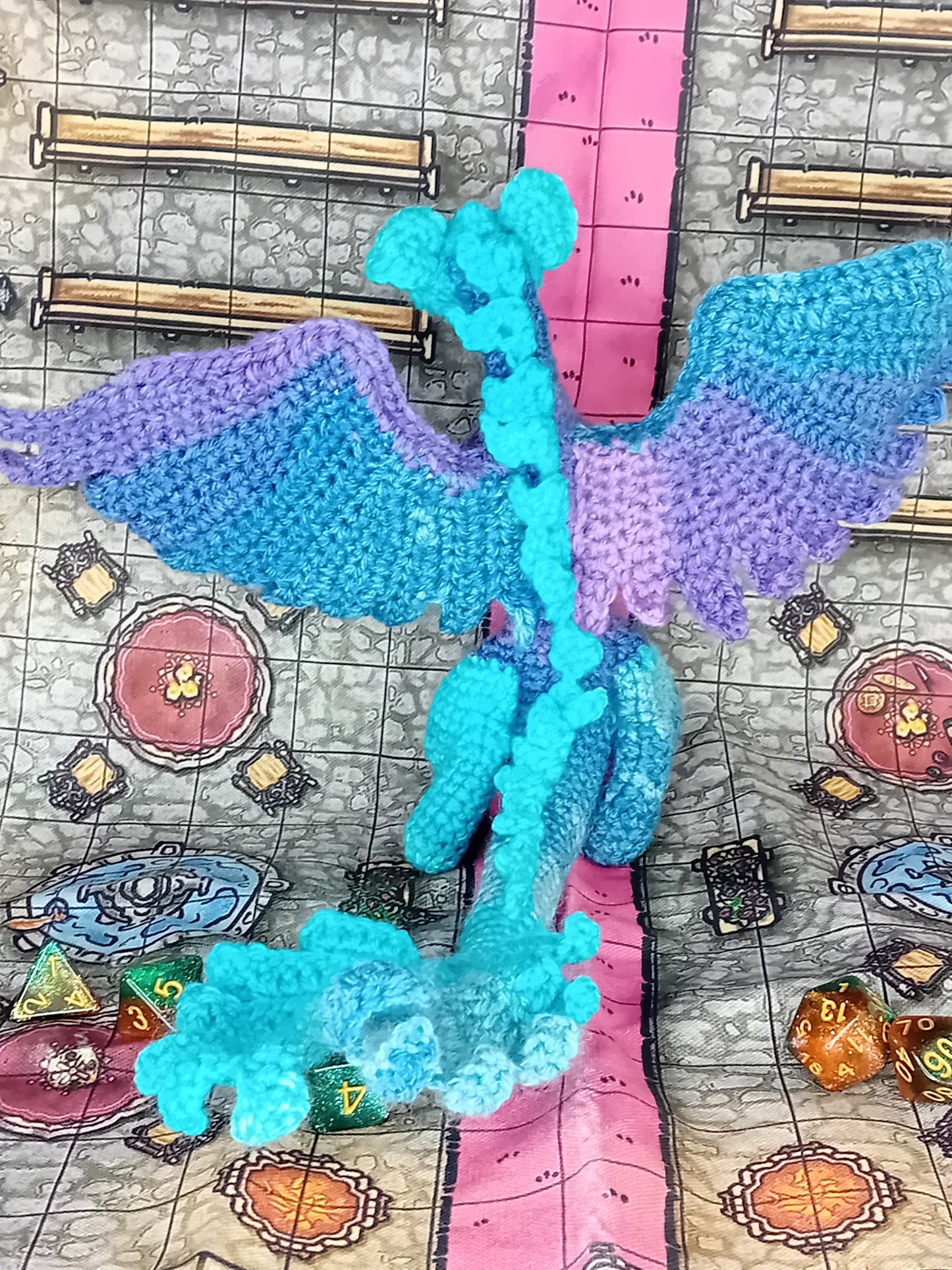 Fae Dragon - READY TO SHIP - Icy Aurora