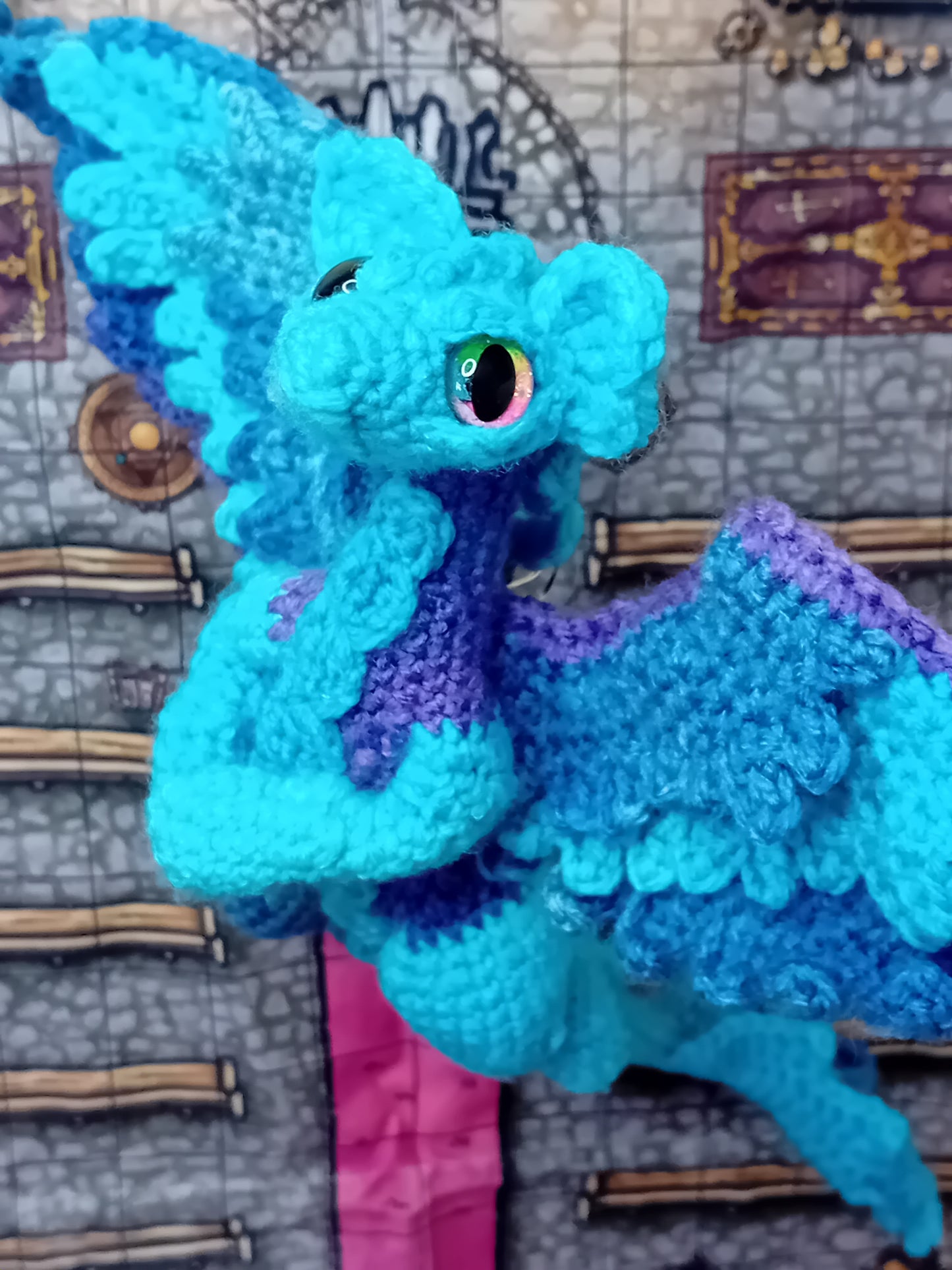 Fae Dragon - READY TO SHIP - Icy Aurora