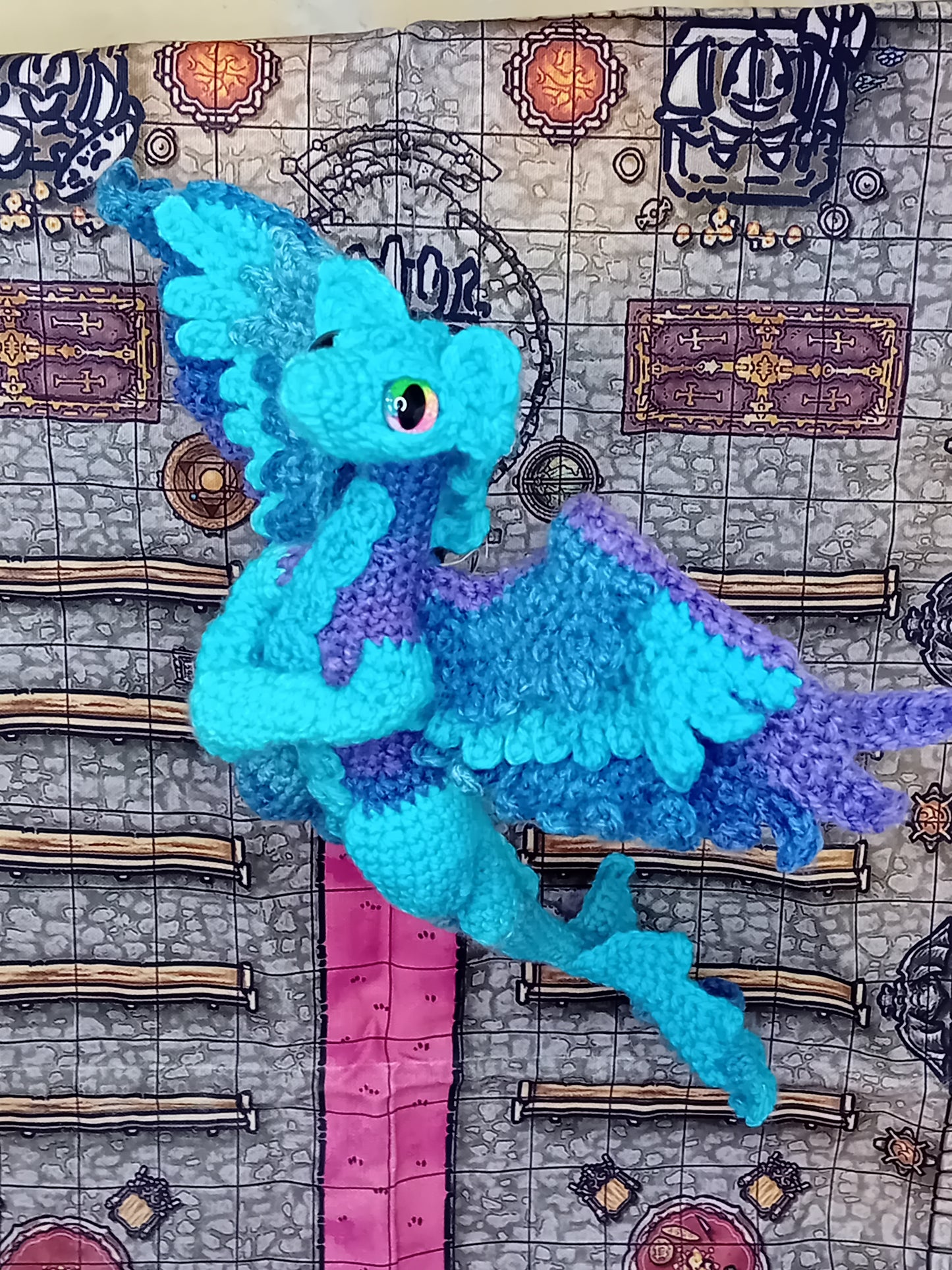 Fae Dragon - READY TO SHIP - Icy Aurora