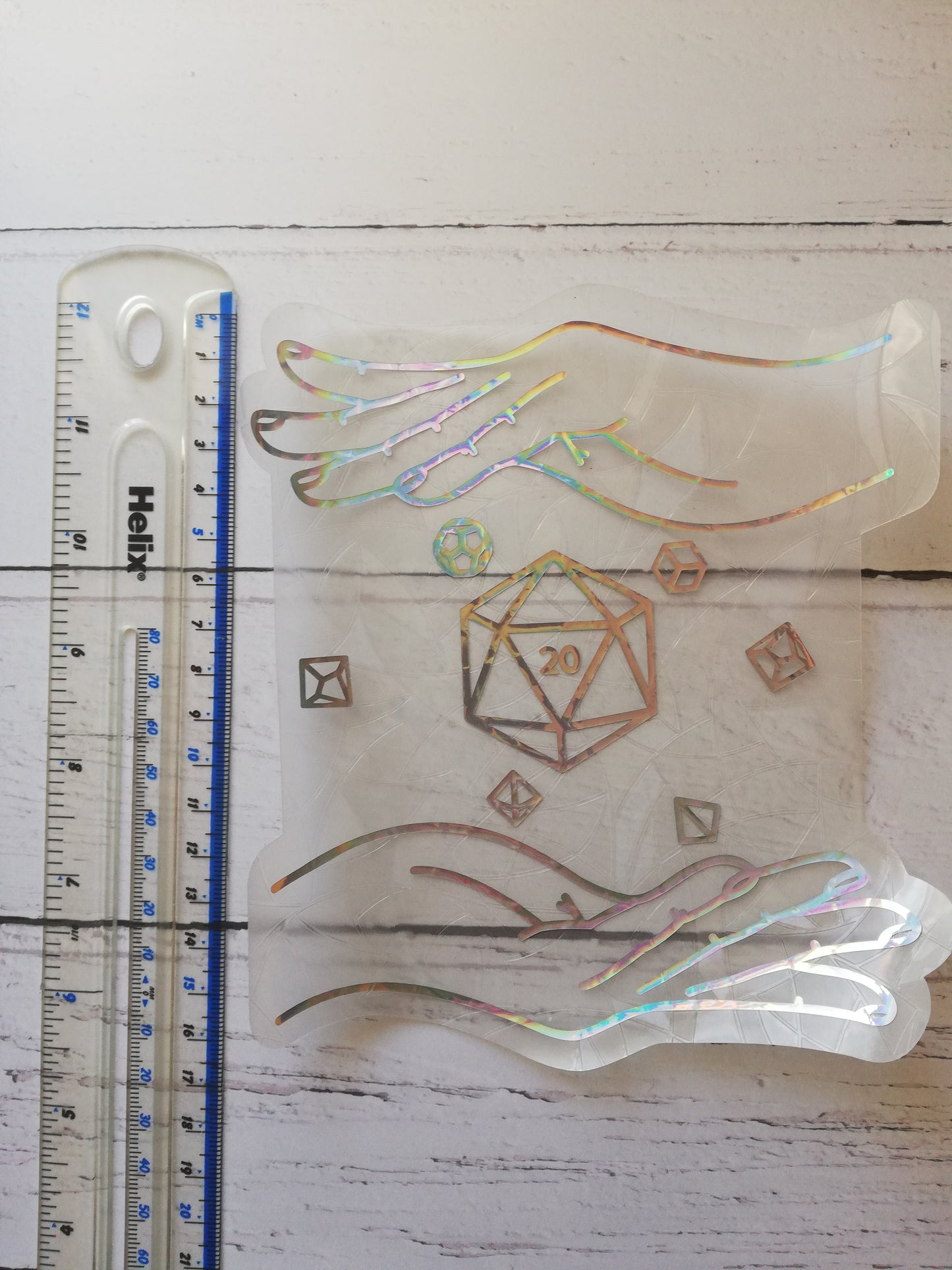 Magical Dice Hands Suncatcher Sticker - Easy to use window rainbow maker