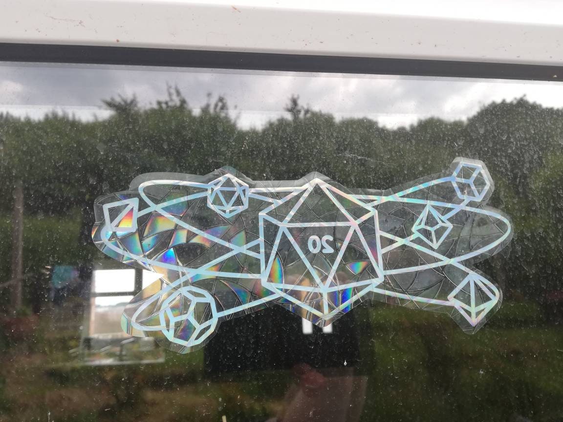 Magical Dice Hands Suncatcher Sticker - Easy to use window rainbow maker