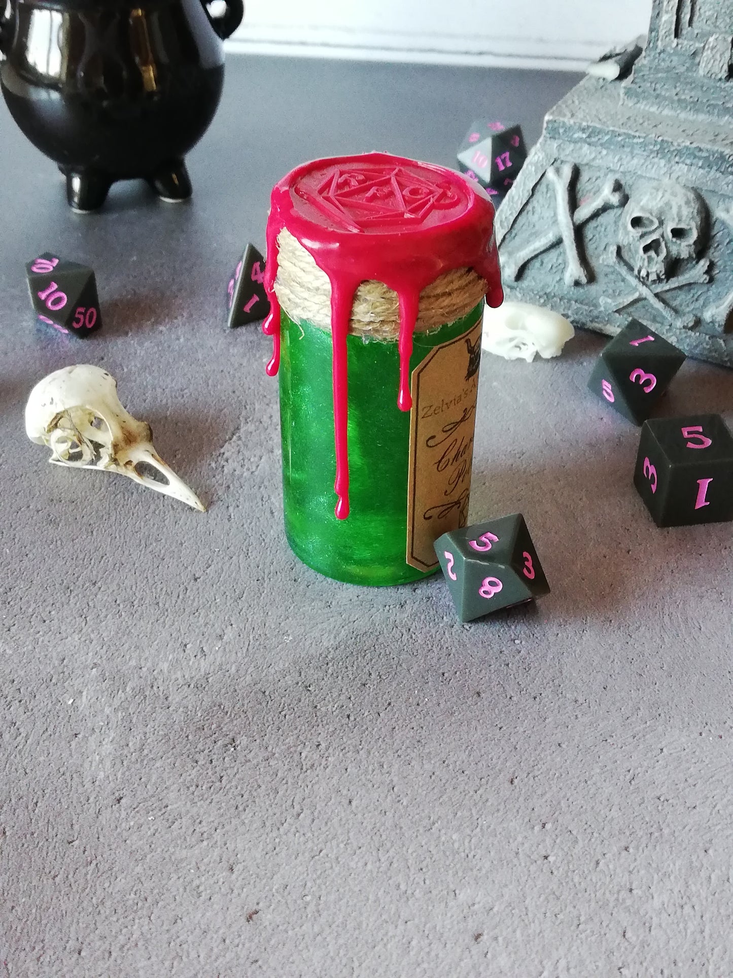 Charisma Potion - Floating Dice Potion