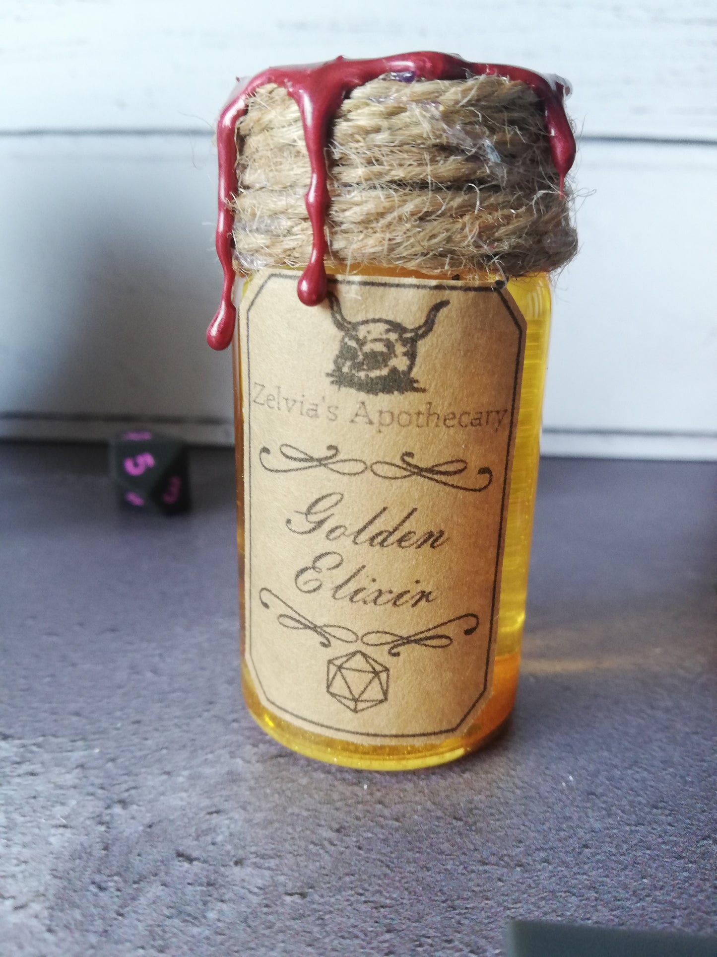 Golden Elixir - Floating Dice Potion