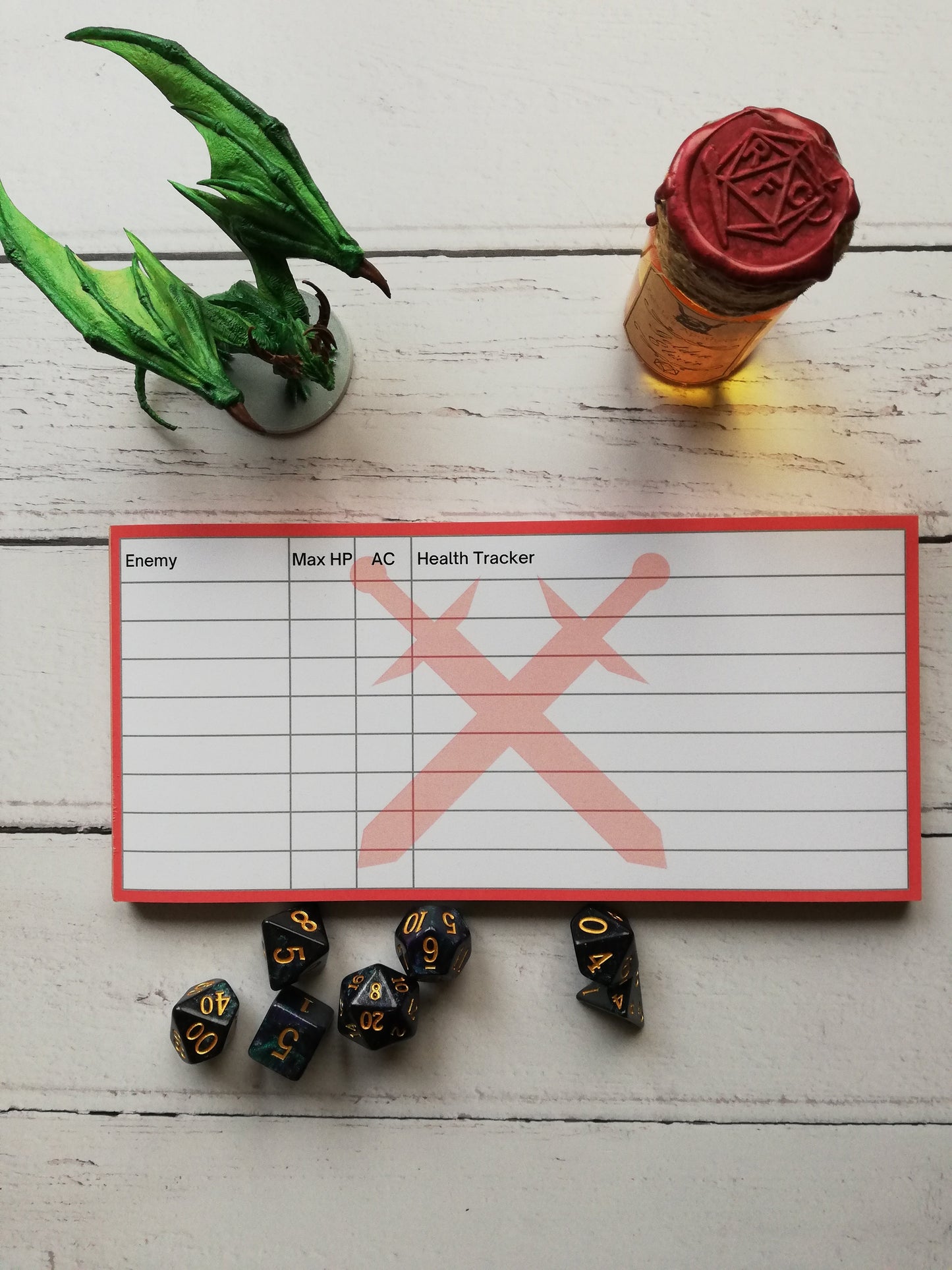 Health Tracker Notepads for Enemies