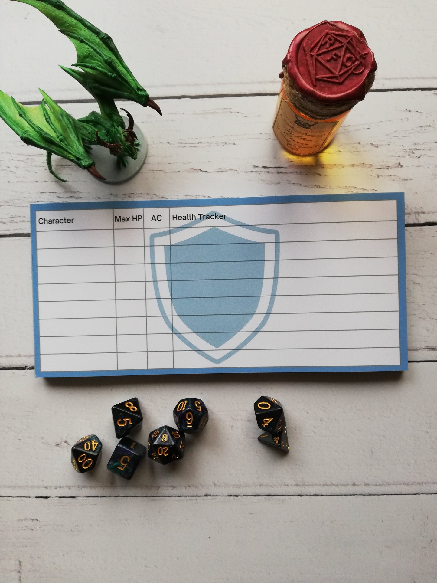 Health Tracker Notepads for Player Characters