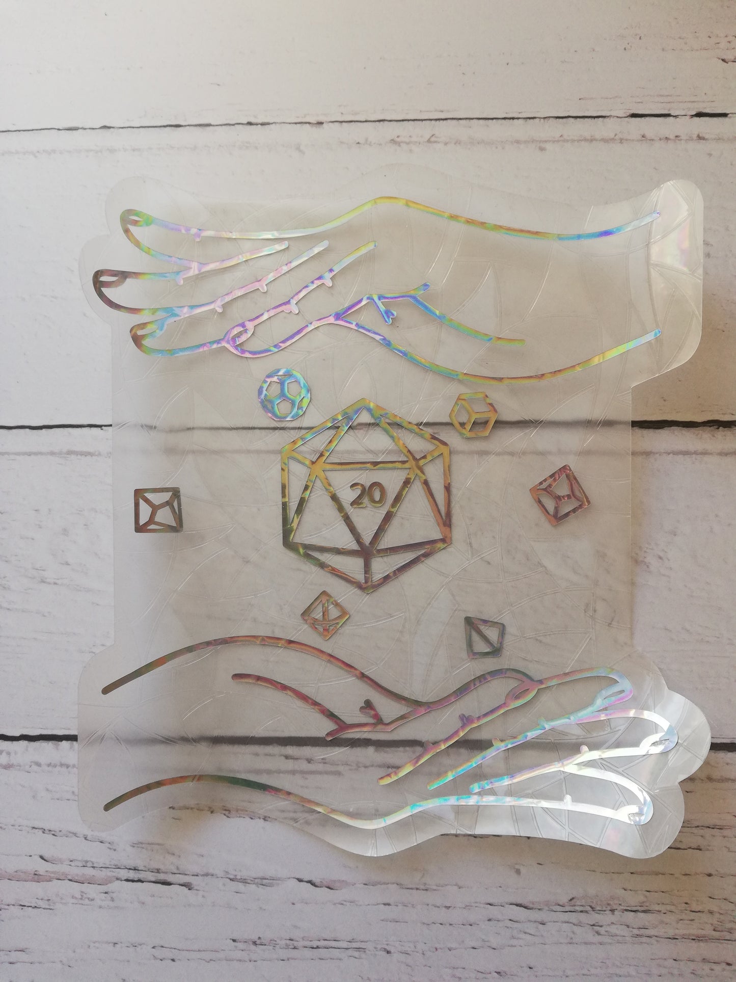 Magical Dice Hands Suncatcher Sticker - Easy to use window rainbow maker